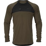 Härkila Heat USB-C långärmad T-shirt  Willow green/Black