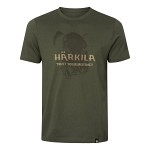 Härkila Wildboar kortärmad T-shirt med vildsvinslogotyp Forest night
